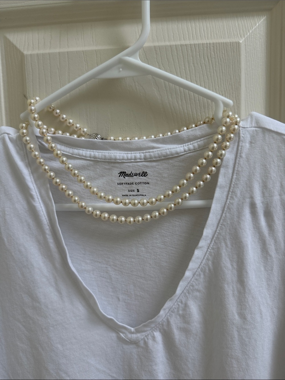 Macy's Triple-Strand Pearl Necklace - Cream Pearls